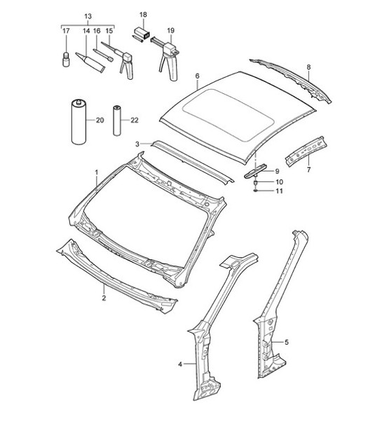Diagram 801-045 Porsche Taycan Turbo 