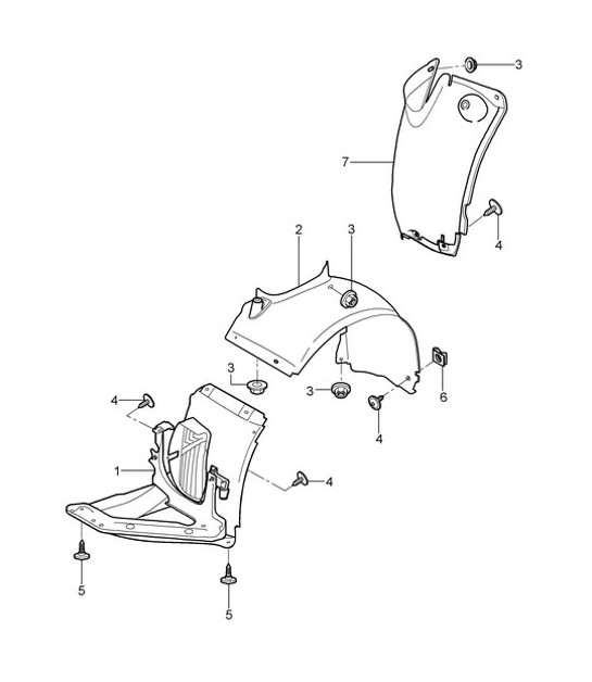 Diagram 801-075 Porsche Cayenne 9PA (955) 2003-2006 Body