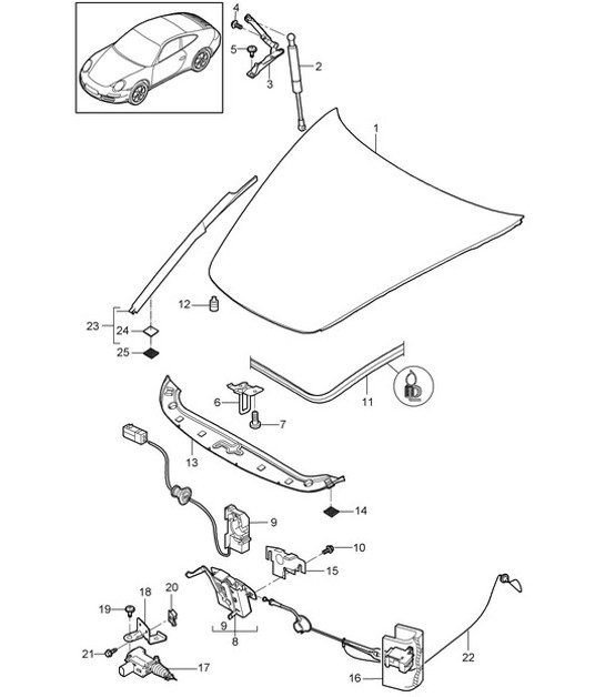Diagram 803-000 Porsche 996（911）（1997-2005）  车身