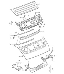 Spoiler trasero 997.2 carrera 2009-12