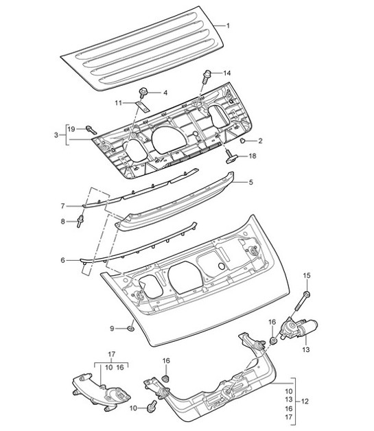 Diagram 803-007 Porsche 997（911）MK2 2009-2012  车身