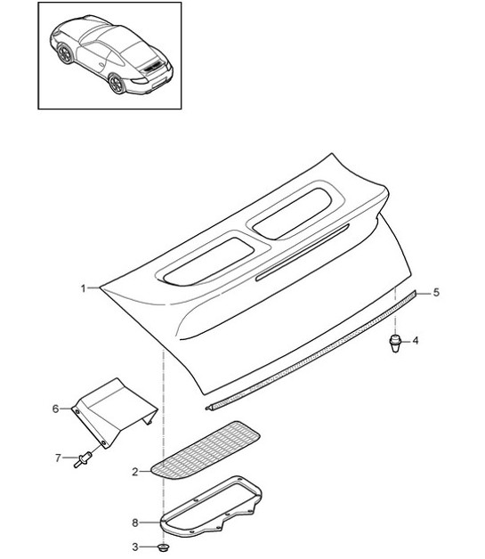 Diagram 803-009 Porsche Panamera 4S E-Hybrid 2.9L V6 