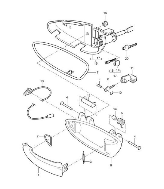 Diagram 804-020 Porsche Taycan 4S 