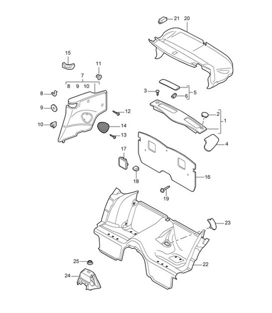Diagram 807-007 Porsche Taycan 4S Sport Turismo 