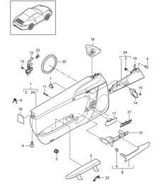 Door panel / Accessories 997.2 Carrera 2009-12