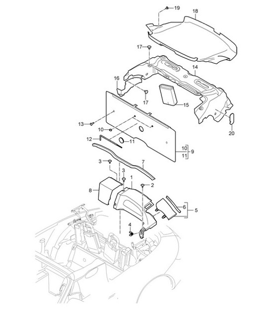 Diagram 807-020 Porsche Taycan (9J1) MK1 2020-2024 