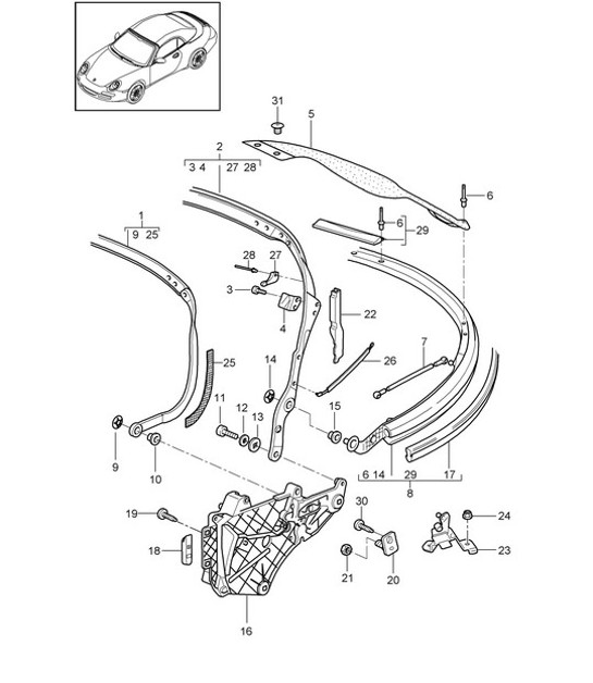 Diagram 811-006 Porsche Taycan (9J1) MK2 2024>> 
