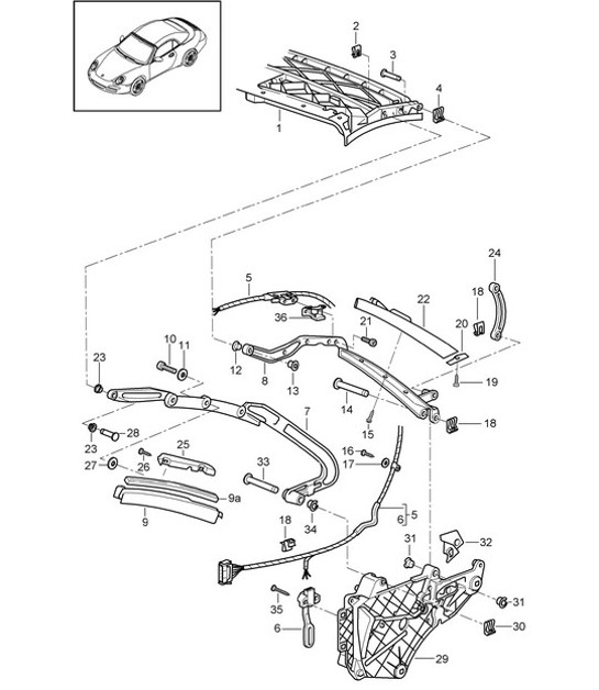 Diagram 811-007 Porsche Cayenne Turbo S E-Híbrido V8 4.0L 550 CV 