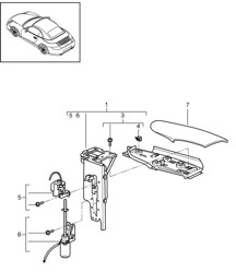 Solapa / Capota abatible - Lateral - 997.2 Carrera 2009-12
