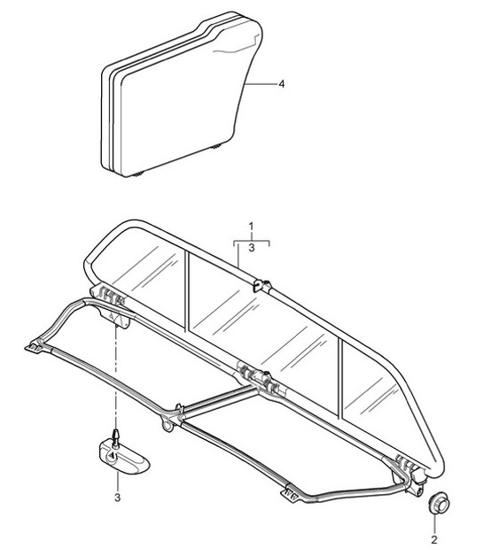 Diagram 811-014 Porsche 992 Turbo 50 周年 3.7L 