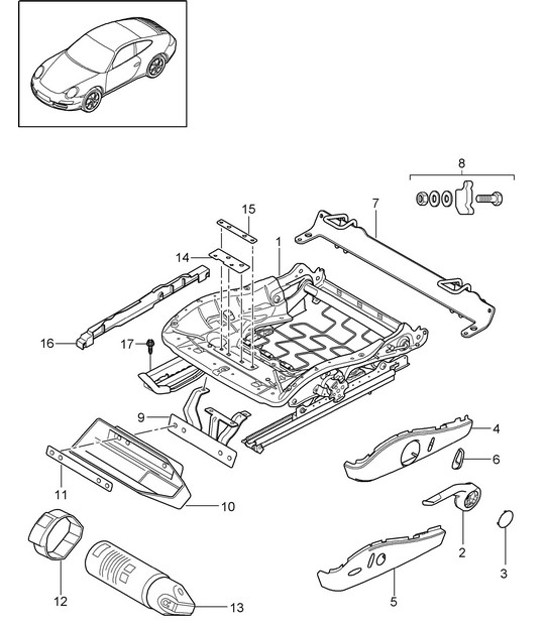 Diagram 817-008 Porsche Taycan (9J1) MK2 2024>> 