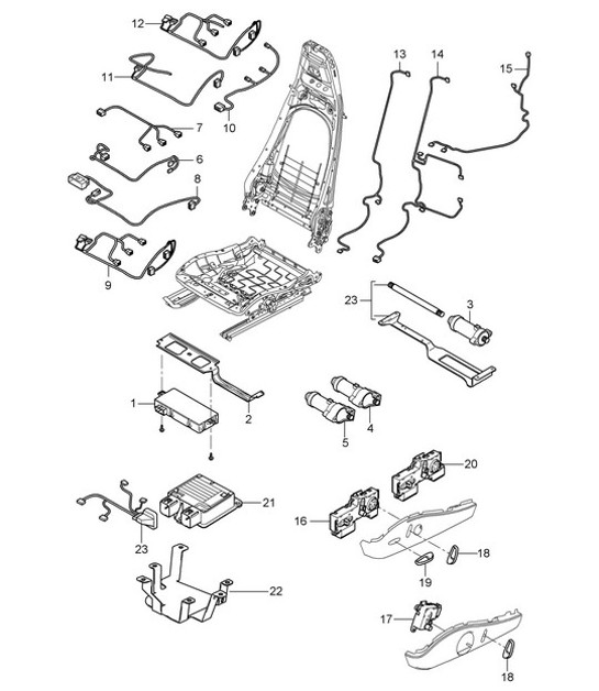 Diagram 817-010 Porsche 997 (911) MK2 2009-2012 Carrosserie