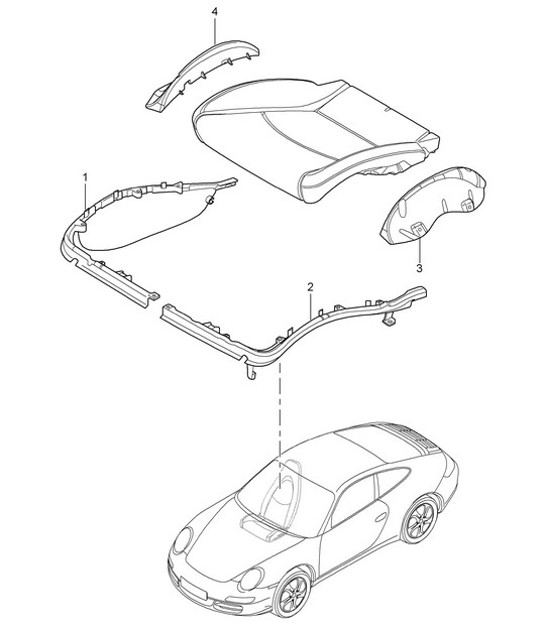 Diagram 817-024 Porsche 9YA Cayenne V6 3.0L Petrol 340Hp 2018-23 
