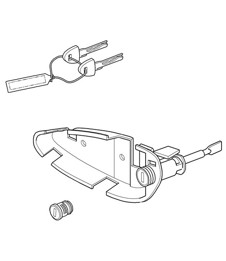 Repair set / Set of locks 997.2 Carrera 2009-12