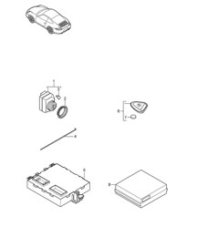 Besturingseenheiden / Ontstekings-/startschakelaar / PORSCHE TOEGANGSSYSTEEM 997.2 Carrera 2009-12