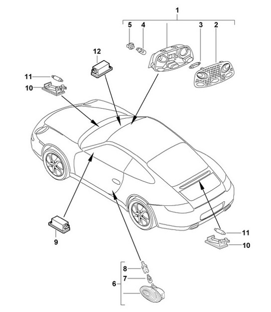 Diagram 903-004 Porsche Panamera Turbo S E-Hybrid V8 4.0L 