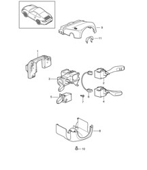Interruttore piantone sterzo 997.2 Carrera 2009-12