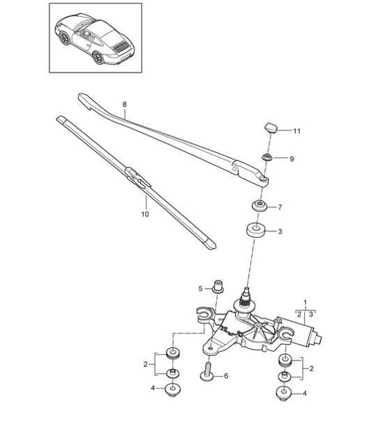 Diagram 904-005 Porsche Cayman 2.7L 987C 2006-08 Materiale elettrico
