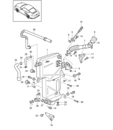 Engine lubrication / Oil tank - 9770 - 997.2 GT2 RS 3.6L 2010-11
