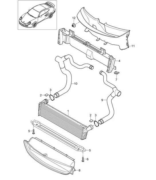 Diagram 105-018 Porsche 993（911）（1994-1998） 引擎
