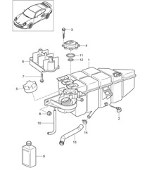 Raffreddamento ad acqua 4 - 9770 - 997.2 GT2 RS 3.6L 2010-11