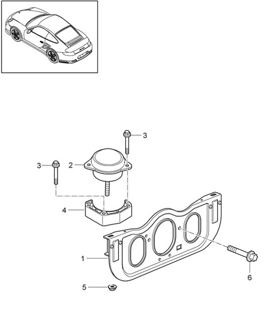 Diagram 109-002 Porsche Cayenne S 4.5L V8 2003>> Engine