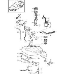 Réservoir de carburant 997.2 GT2 RS 2010-11