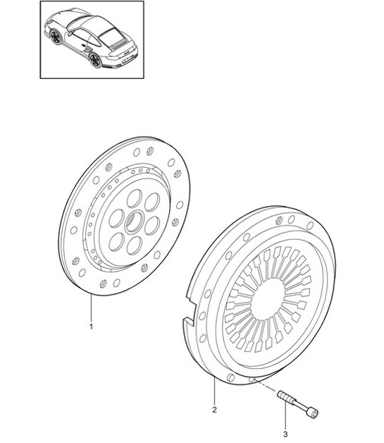 Diagram 301-000 Porsche Cayenne Turbo / Turbo S 4.8L 2007>> Transmission
