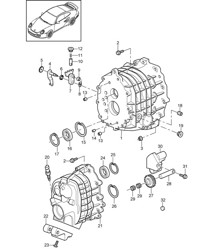 Scatola ingranaggi/coperchio scatola ingranaggi - G9788 - 997.2 GT2 RS 2011