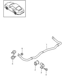 Anti-roll bar 997.2 Turbo / GT2 RS 2010-13