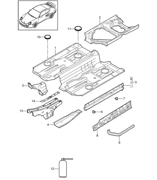 Diagram 801-020 Porsche Taycan 2020>> 