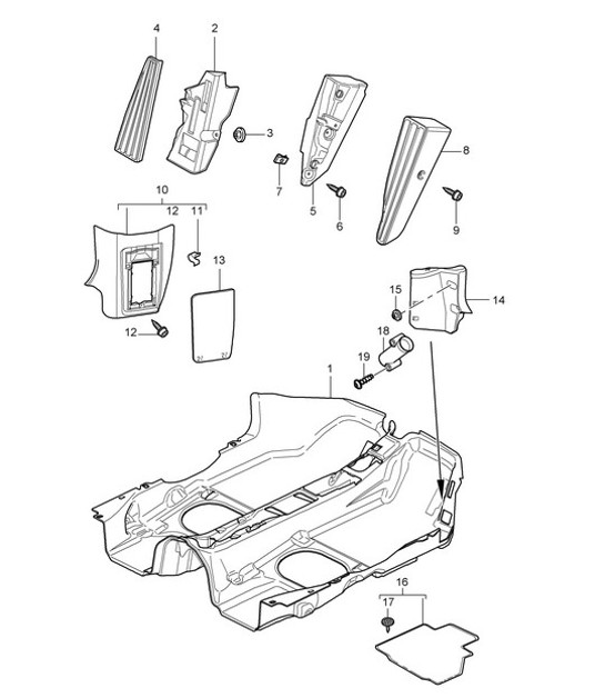 Diagram 807-002 Porsche Cayenne E-Hybrid V6 3.0L 470CV 