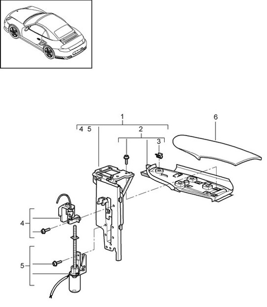 Diagram 811-030 Porsche Panamera S Hybride V6 3.0L Carrosserie