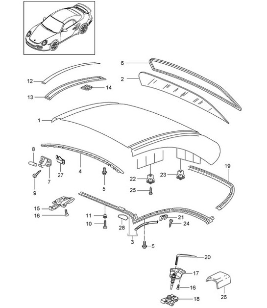 Diagram 811-055 Porsche Cayenne (9YA) 2018>> 