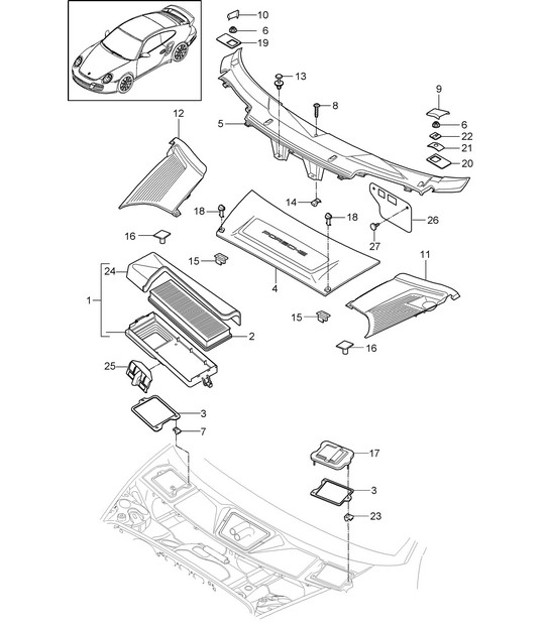 Diagram 813-020 Porsche 928 (1978-1995) 