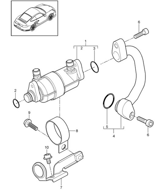 Diagram 813-026 Porsche Cayman S 3.4L 987C 2005-08 Body