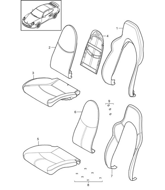 Diagram 817-017 Porsche 卡宴 S/GTS 4.8L 2007>>  车身