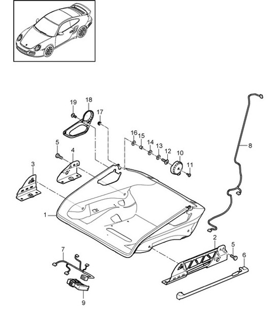 Diagram 817-064 Porsche 993 (911) C2 1994-97 Body