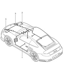 Wiring looms - FRONT -  997.2 Turbo / GT2 RS 2010-13