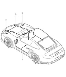 Wiring looms - FRONT -  997.2 Turbo / GT2 RS 2010-13