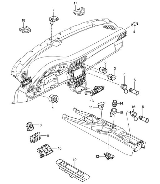Diagram 903-005 Porsche Panamera Turbo V8 Executive Equipo eléctrico