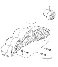 Rear light / Licence plate light / Additional brake light 997.2 Turbo / GT2 RS 2010-13