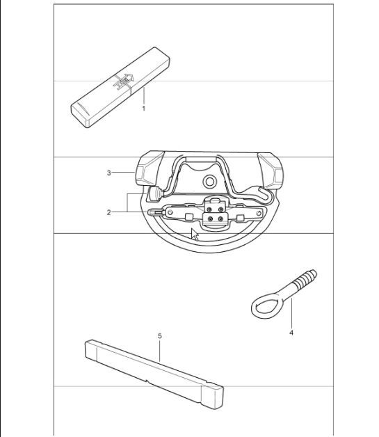 Diagram 001-00 Porsche Cayenne Turbo S V8 4.8L 汽油 550HP 配件及其他 