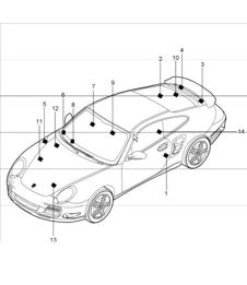 stickers 997.1 TURBO 2007-09