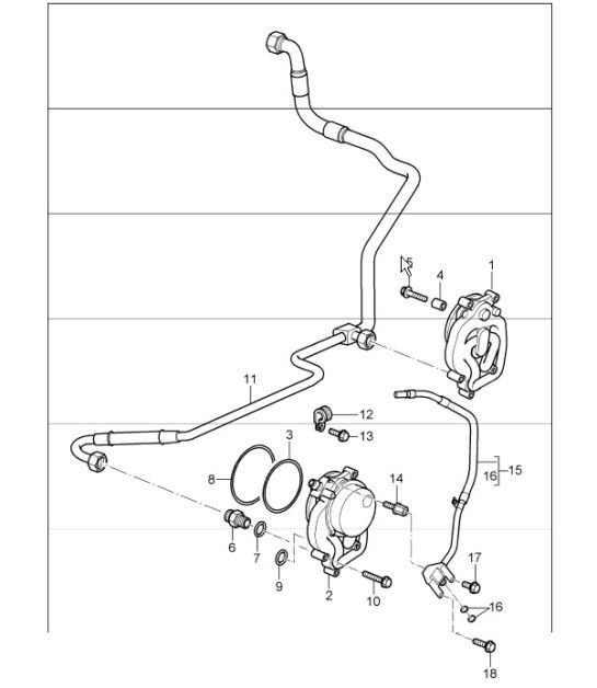 Diagram 104-20 Porsche 991（911）MK2 2016-2019 年 引擎