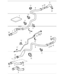 water cooling - 1 - for 997.1 TURBO 2007-09