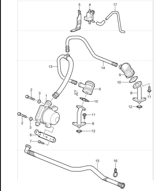 Diagram 108-05 Porsche 卡宴 S/GTS 4.8L 2007>> 引擎