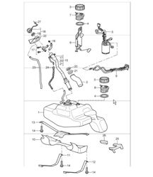 fuel tank 997.1 TURBO/GT2 2007-09