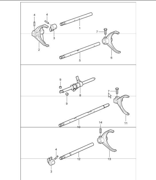 Diagram 304-01 Porsche 911 1978-1989 3.3L 涡轮增压（930） 传播