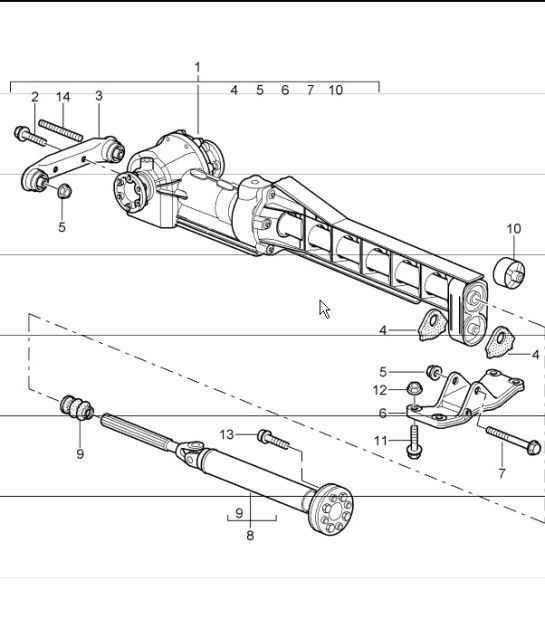 Diagram 305-10 Porsche 996 C2 3.6L 09/01-2005 Transmission